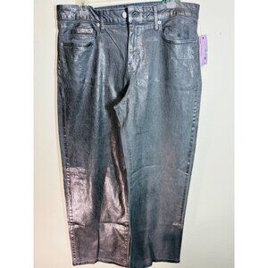 NWT Wild Fable High Rise Baggy Denim Jeans Silver Size 12